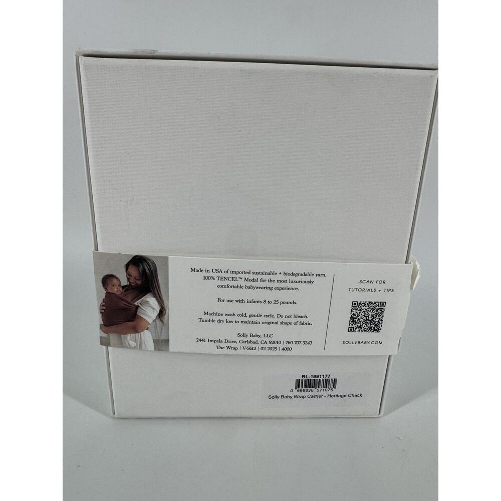 “SOLLY BABY” NEW Heritage Check Tan Beige Wrap - Picture 3 of 4